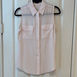 Equipment Pink Button Down Dress Shirt Collar Top